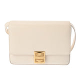 GIVENCHY ジバンシー ホワイト レディース レザー ショルダーバッグ ABランク 中古 銀蔵