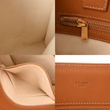 CELINE セリーヌ バーティカルカバ スモール ナチュラル/タン 192082BNZ レディース キャンバス カーフ ハンドバッグ ABランク 中古 銀蔵