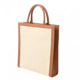 CELINE セリーヌ バーティカルカバ スモール ナチュラル/タン 192082BNZ レディース キャンバス カーフ ハンドバッグ ABランク 中古 銀蔵