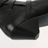 CELINE セリーヌ ショートブーツ サイズ41 ブラック メンズ レザー ブーツ Aランク 中古 銀蔵