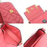 FENDI フェンディ ナノバケット ピンク 7AS045 レディース レザー ショルダーバッグ Aランク 中古 銀蔵