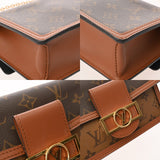 LOUIS VUITTON ルイヴィトン モノグラムリバース ポルトフォイユドーフィーヌ ブラウン M68746 レディース モノグラムキャンバス ショルダーバッグ Aランク 中古 銀蔵