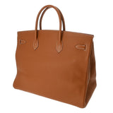 HERMES エルメス 40 ゴールド □J刻印(2006年頃) ユニセックス トゴ ハンドバッグ ABランク 中古 銀蔵