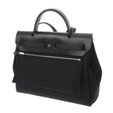 HERMES エルメス エールバッグ ジップ PM ブラック W刻印(2024年頃) レディース トワルミリタリー/ヴァッシュハンター 2WAYバッグ Aランク 中古 銀蔵