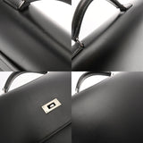 HERMES エルメス ケリー デペッシュ 38 ブラック □G刻印(2003年頃) メンズ ボックスカーフ ビジネスバッグ Aランク 中古 銀蔵