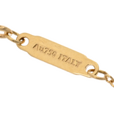 TIFFANY&Co. ティファニー Tスマイル ネックレス レディース K18イエローゴールド YG ネックレス Aランク 中古 銀蔵