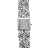 ブルガリ ミニトリカ ダイヤ文字盤 ダイヤブレスレット BJ07 ダイヤモンド レディース 腕時計 クォーツ 中古 銀蔵