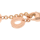 BVLGARI ブルガリ ブルガリブルガリ グリーンジェイド ピンクゴールド金具 レディース K18ピンクゴールド PG ネックレス Aランク 中古 銀蔵