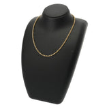 MIKIMOTO ミキモト レディース K18イエローゴールド YG ネックレス Aランク 中古 銀蔵