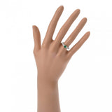 GARRARD ガラード エメラルド ダイヤ 10号 ユニセックス Pt950プラチナ リング・指輪 Aランク 中古 銀蔵