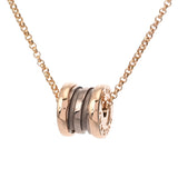 BVLGARI ブルガリ B-ZERO1 ローマ ネックレス レディース K18ピンクゴールド PG メタル ネックレス Aランク 中古 銀蔵