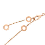 BVLGARI ブルガリ B-ZERO1 ローマ ネックレス レディース K18ピンクゴールド PG メタル ネックレス Aランク 中古 銀蔵
