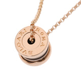 BVLGARI ブルガリ B-ZERO1 ローマ ネックレス レディース K18ピンクゴールド PG メタル ネックレス Aランク 中古 銀蔵
