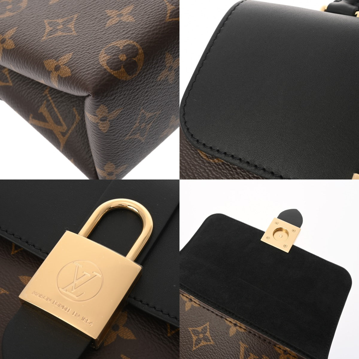 ルイヴィトン ロッキー BB 2WAY 14145 ノワール レディース モノグラム
