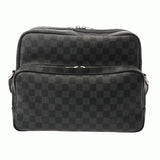 LOUIS VUITTON ルイヴィトン ダミエグラフィット イオ ブラック N45252 メンズ ダミエグラフィットキャンバス ショルダーバッグ ABランク 中古 銀蔵