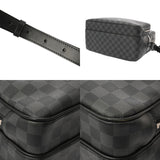 LOUIS VUITTON ルイヴィトン ダミエグラフィット イオ ブラック N45252 メンズ ダミエグラフィットキャンバス ショルダーバッグ ABランク 中古 銀蔵