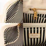 PRADA プラダ カナパ ミニトート ホワイト 1BG439 レディース キャンバス ハンドバッグ Bランク 中古 銀蔵