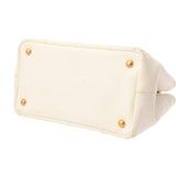 PRADA プラダ カナパ ミニトート ホワイト 1BG439 レディース キャンバス ハンドバッグ Bランク 中古 銀蔵