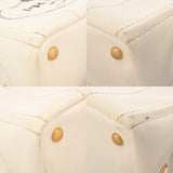PRADA プラダ カナパ ミニトート ホワイト 1BG439 レディース キャンバス ハンドバッグ Bランク 中古 銀蔵