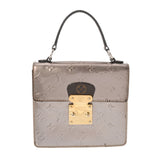 LOUIS VUITTON ルイヴィトン スプリングストリート PM 2WAY シャンパーヌメタリゼ M90502 レディース ヴェルニ モノグラムキャンバス ハンドバッグ Bランク 中古 銀蔵