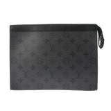 LOUIS VUITTON ルイヴィトン モノグラムエクリプス リバース ポシェット ヴォワヤージュ グレー M69535 メンズ モノグラムキャンバス クラッチバッグ Aランク 中古 銀蔵