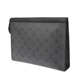 LOUIS VUITTON ルイヴィトン モノグラムエクリプス リバース ポシェット ヴォワヤージュ グレー M69535 メンズ モノグラムキャンバス クラッチバッグ Aランク 中古 銀蔵