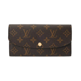 LOUIS VUITTON ルイヴィトン モノグラム ポルトフォイユ エミリー フューシャ M60697 ユニセックス モノグラムキャンバス 長財布 Aランク 中古 銀蔵