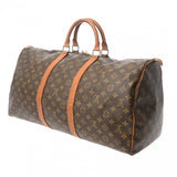 LOUIS VUITTON ルイヴィトン モノグラム キーポル バンドリエール 55 ブラウン M41414 ユニセックス モノグラムキャンバス ボストンバッグ Bランク 中古 銀蔵
