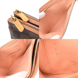 LOUIS VUITTON ルイヴィトン ダミエ ポシェット ドゥーブルジップ ブラウン/ピンク N60254 レディース ダミエキャンバス ショルダーバッグ Aランク 中古 銀蔵