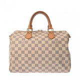 LOUIS VUITTON ルイヴィトン ダミエアズール アズ－ル スピーディバンドリエール30 ホワイト N41373 レディース ダミエアズールキャンバス ハンドバッグ Bランク 中古 銀蔵