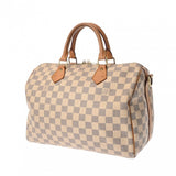 LOUIS VUITTON ルイヴィトン ダミエアズール アズ－ル スピーディバンドリエール30 ホワイト N41373 レディース ダミエアズールキャンバス ハンドバッグ Bランク 中古 銀蔵