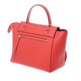 CELINE セリーヌ ベルトバッグ マイクロ レッド 189153 レディース グレインレザー ハンドバッグ ABランク 中古 銀蔵