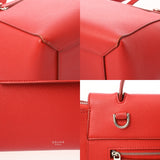 CELINE セリーヌ ベルトバッグ マイクロ レッド 189153 レディース グレインレザー ハンドバッグ ABランク 中古 銀蔵