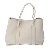 HERMES エルメス ガーデンパーティ PM パールグレー □Q刻印(2013年頃) レディース ネゴンダ ハンドバッグ ABランク 中古 銀蔵