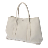 HERMES エルメス ガーデンパーティ PM パールグレー □Q刻印(2013年頃) レディース ネゴンダ ハンドバッグ ABランク 中古 銀蔵