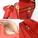 LOEWE ロエベ パズルバッグ ミディアム レッド 322.30.K74 レディース カーフ 2WAYバッグ ABランク 中古 銀蔵