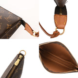 LOUIS VUITTON ルイヴィトン モノグラム ポシェット アクセソワール ブラウン M51980 レディース モノグラムキャンバス アクセサリーポーチ Bランク 中古 銀蔵