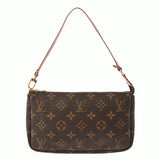 LOUIS VUITTON ルイヴィトン モノグラム ポシェット アクセソワール ブラウン M51980 レディース モノグラムキャンバス アクセサリーポーチ Bランク 中古 銀蔵
