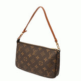 LOUIS VUITTON ルイヴィトン モノグラム ポシェット アクセソワール ブラウン M51980 レディース モノグラムキャンバス アクセサリーポーチ Bランク 中古 銀蔵