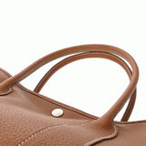 HERMES エルメス ガーデンパーティ PM ゴールド □M刻印(2009年頃) レディース ネゴンダ ハンドバッグ Aランク 中古 銀蔵