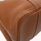 HERMES エルメス ガーデンパーティ PM ゴールド □M刻印(2009年頃) レディース ネゴンダ ハンドバッグ Aランク 中古 銀蔵
