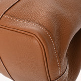 HERMES エルメス ガーデンパーティ PM ゴールド □M刻印(2009年頃) レディース ネゴンダ ハンドバッグ Aランク 中古 銀蔵