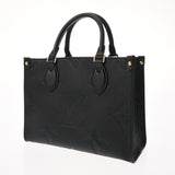 LOUIS VUITTON ルイヴィトン モノグラムアンプラント オンザゴー PM 2WAY ノワール M45653 レディース レザー ハンドバッグ Aランク 中古 銀蔵