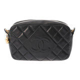 CHANEL シャネル マトラッセ チェーンショルダー ブラック レディース ラムスキン ショルダーバッグ ABランク 中古 銀蔵