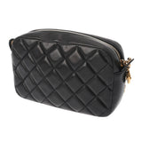 CHANEL シャネル マトラッセ チェーンショルダー ブラック レディース ラムスキン ショルダーバッグ ABランク 中古 銀蔵