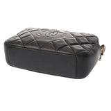 CHANEL シャネル マトラッセ チェーンショルダー ブラック レディース ラムスキン ショルダーバッグ ABランク 中古 銀蔵
