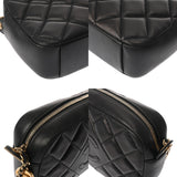 CHANEL シャネル マトラッセ チェーンショルダー ブラック レディース ラムスキン ショルダーバッグ ABランク 中古 銀蔵