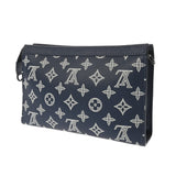 LOUIS VUITTON ルイヴィトン モノグラムシャドウ ガストンウェアラブルウォレット ネイビー/ブルー M83384 メンズ モノグラムシャドウ ショルダーバッグ Aランク 中古 銀蔵