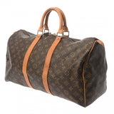 LOUIS VUITTON ルイヴィトン モノグラム キーポル 45 ブラウン M41428 ユニセックス モノグラムキャンバス ボストンバッグ Bランク 中古 銀蔵