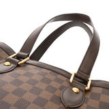 LOUIS VUITTON ルイヴィトン ダミエ ハムステッド PM ブラウン N51205 レディース ダミエキャンバス トートバッグ Bランク 中古 銀蔵